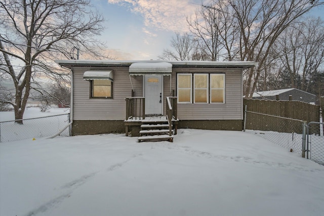 view of front of home