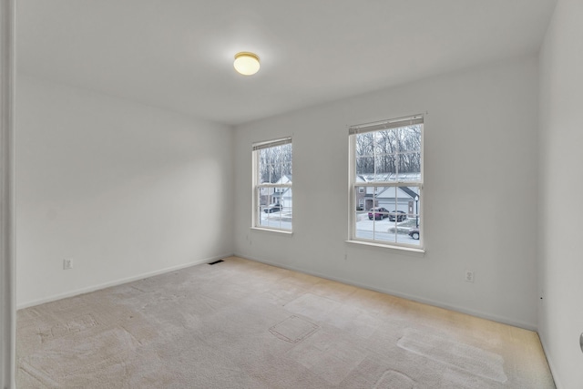 view of carpeted empty room