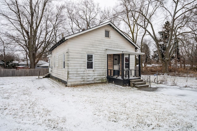 view of bungalow-style house