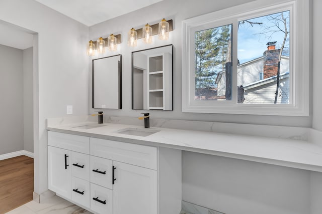 bathroom featuring vanity