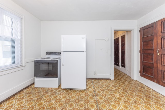 kitchen with white appliances