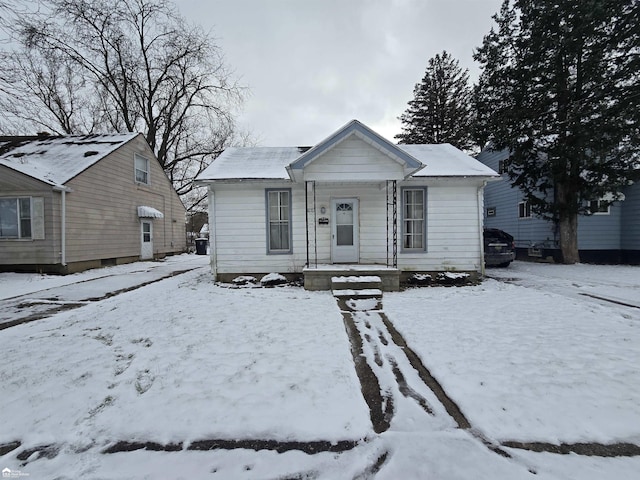 view of bungalow-style home