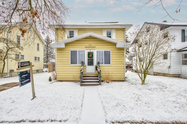 view of front of home