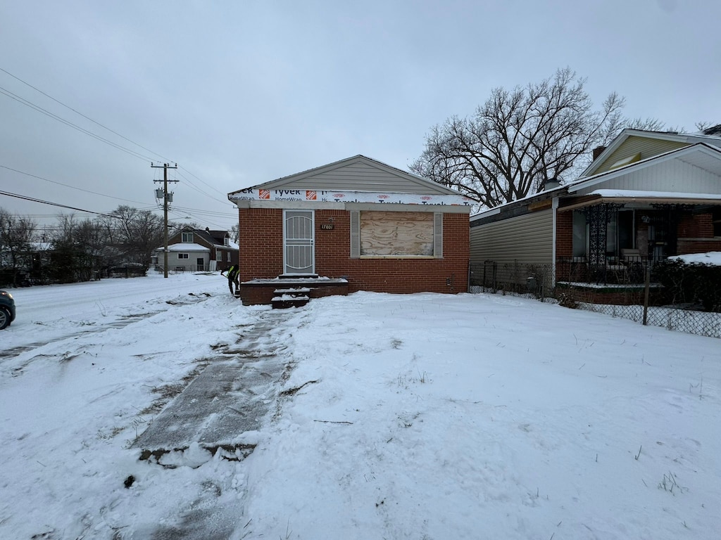 view of front of home