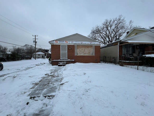 view of front of home