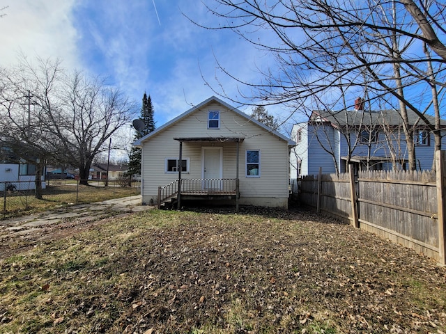 view of back of property