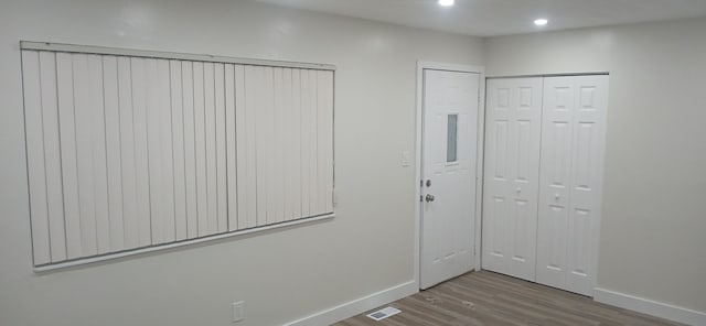 interior space featuring hardwood / wood-style flooring