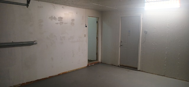 view of basement