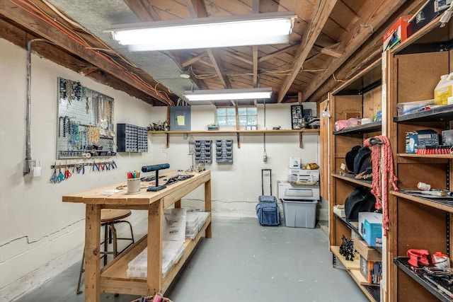 view of storage room