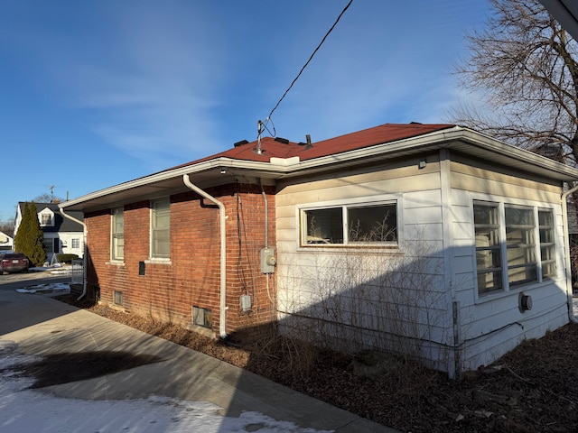 view of side of home