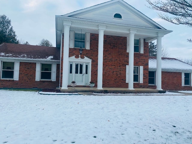 view of greek revival house