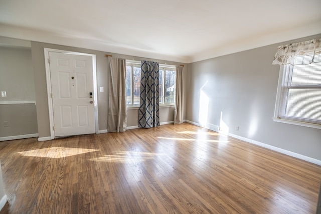 foyer featuring light hardwood / wood-style flooring