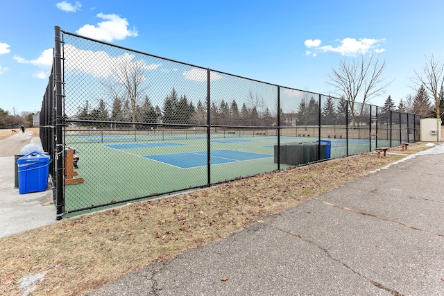 view of sport court