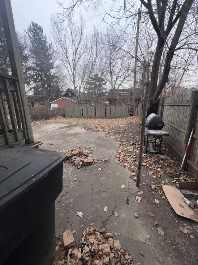 view of yard featuring a patio