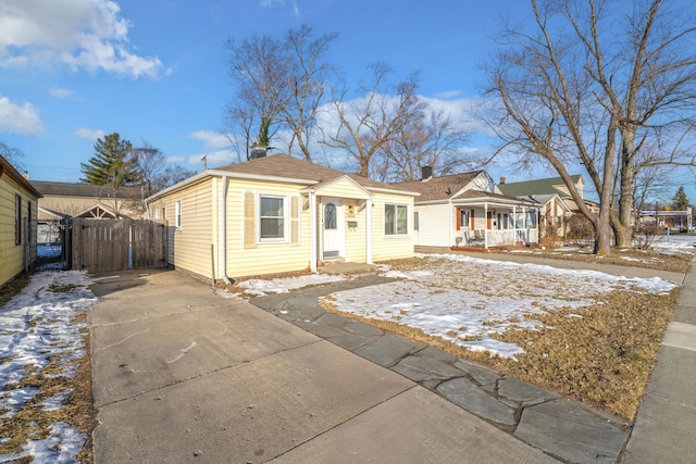 bungalow-style home featuring covered porch