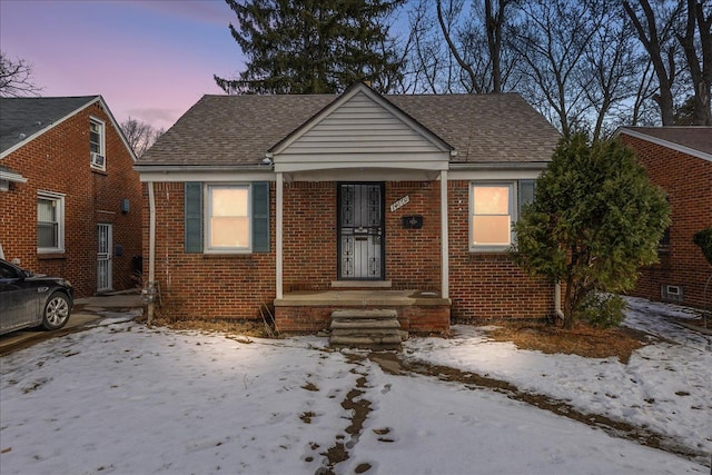 view of bungalow-style home