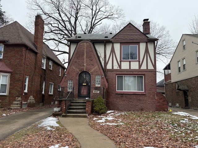 view of tudor-style house