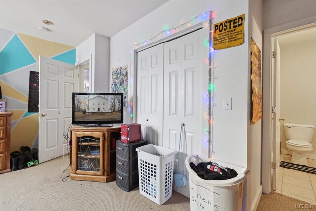 interior space featuring a closet