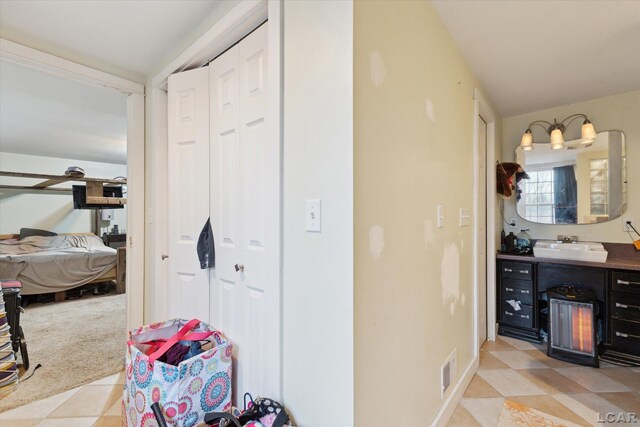 bathroom with vanity