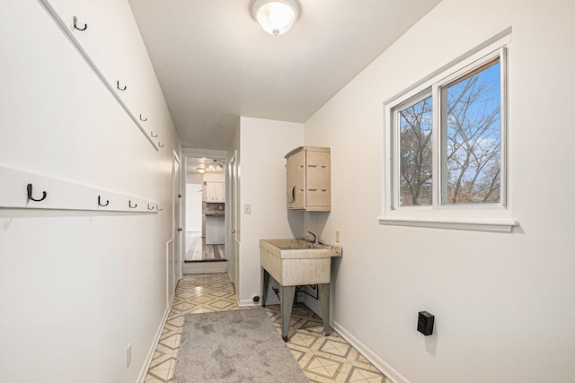 view of laundry room