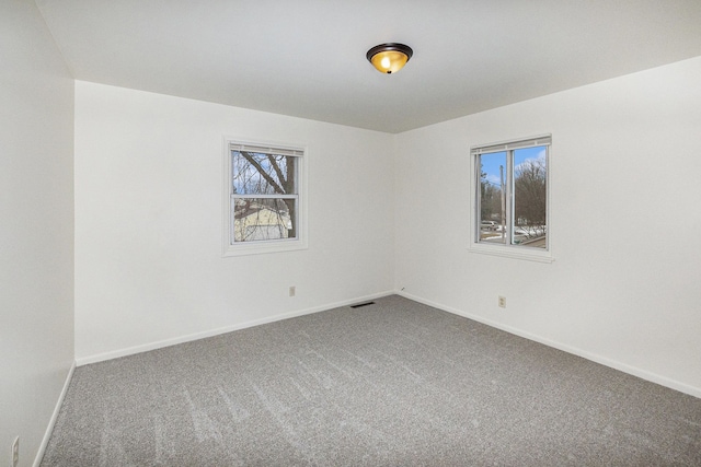 view of carpeted empty room