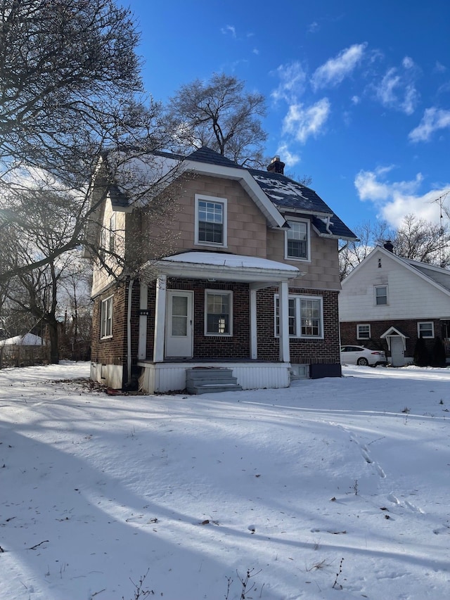 view of front of house with a porch