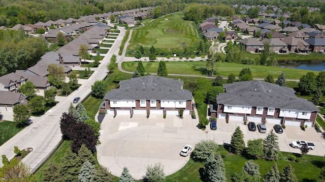 6713 Boulder Pointe Dr, Washington, MI 48094 - aerial perspective of suburban area featuring a nearby body of water
