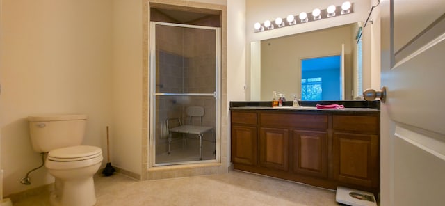 6713 Boulder Pointe Dr, Washington, MI 48094 - full bath featuring a shower stall, vanity, toilet, and baseboards