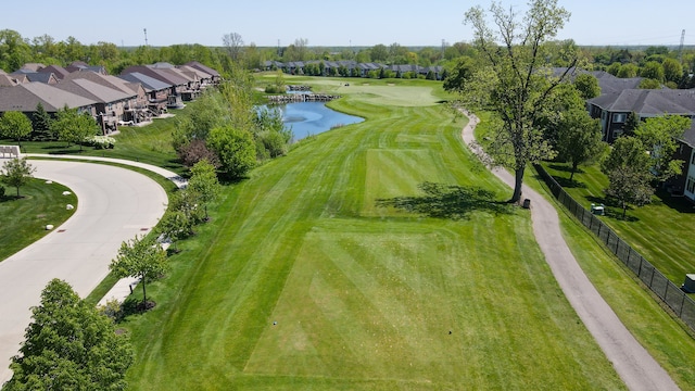 6713 Boulder Pointe Dr, Washington, MI 48094 - aerial perspective of suburban area featuring a nearby body of water and a golf club