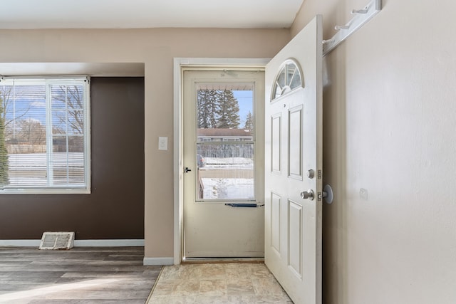 entryway featuring a wealth of natural light