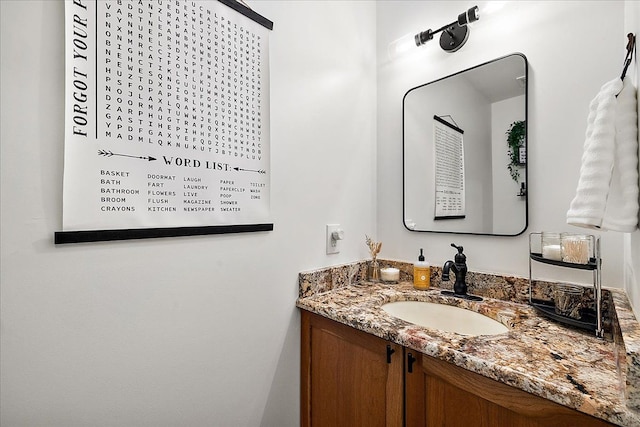 bathroom featuring vanity