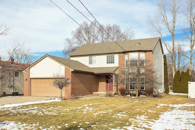 front of property featuring a garage