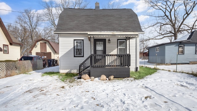 view of bungalow-style home