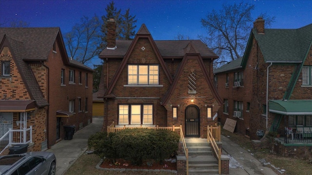 view of tudor house