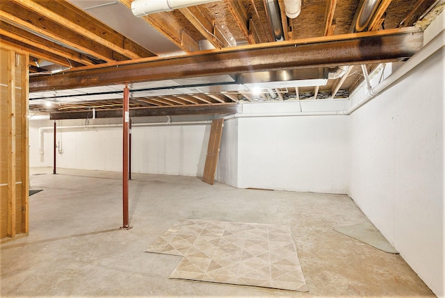 view of basement