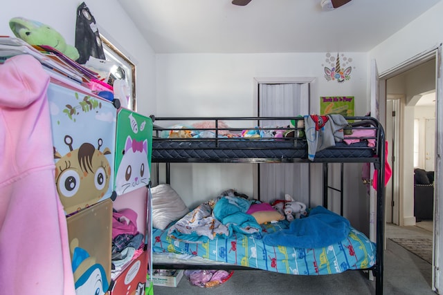 bedroom featuring carpet flooring