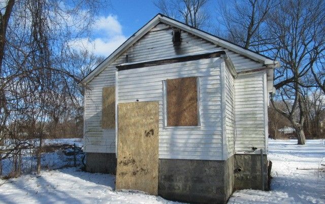 view of snow covered house