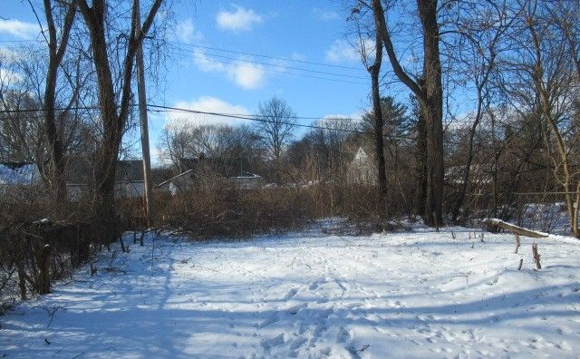 view of yard covered in snow