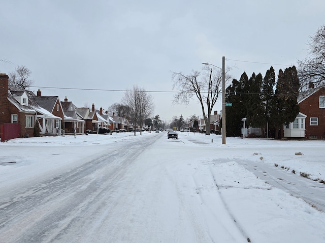 view of road