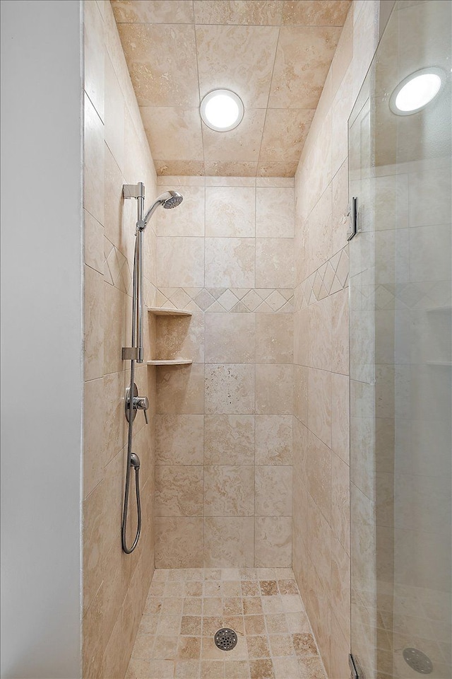 bathroom with an enclosed shower