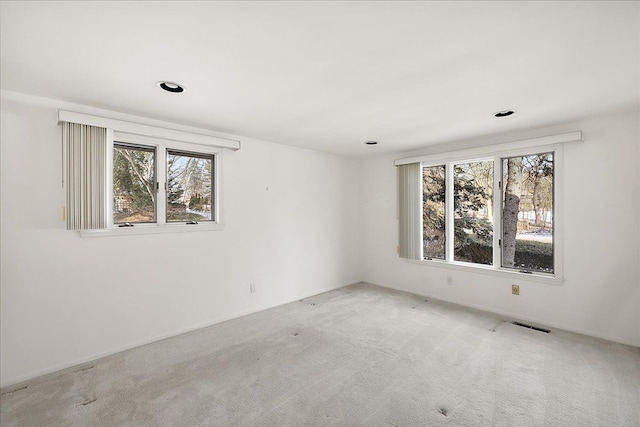 view of carpeted empty room