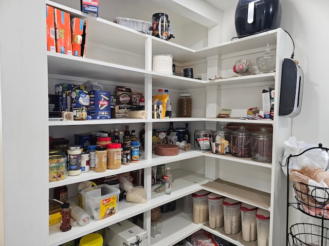 view of pantry