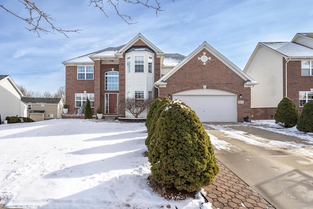 front of property featuring a garage