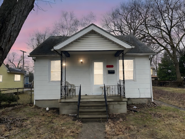 view of bungalow-style house