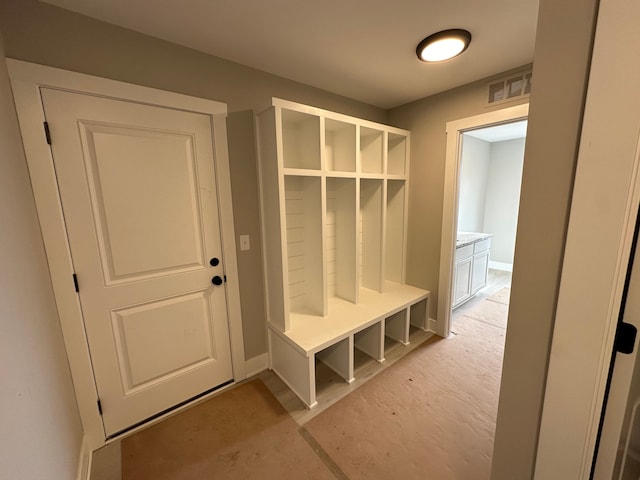 view of mudroom