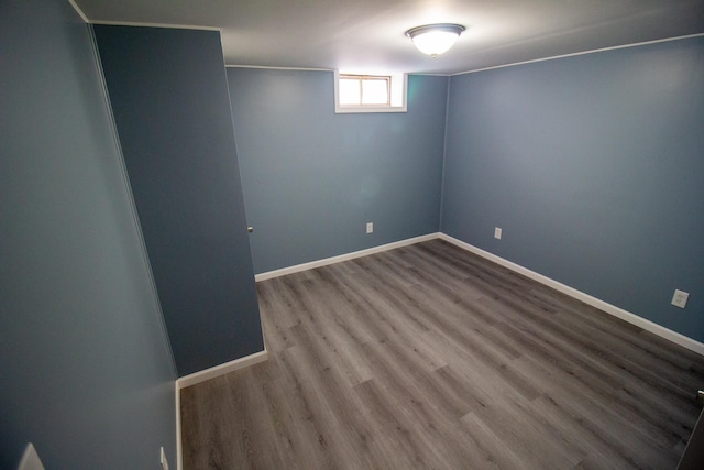 interior space with wood-type flooring