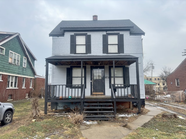 view of front of house featuring a porch