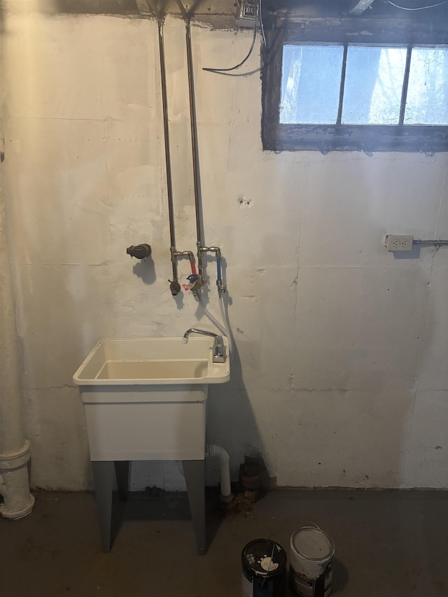 view of basement
