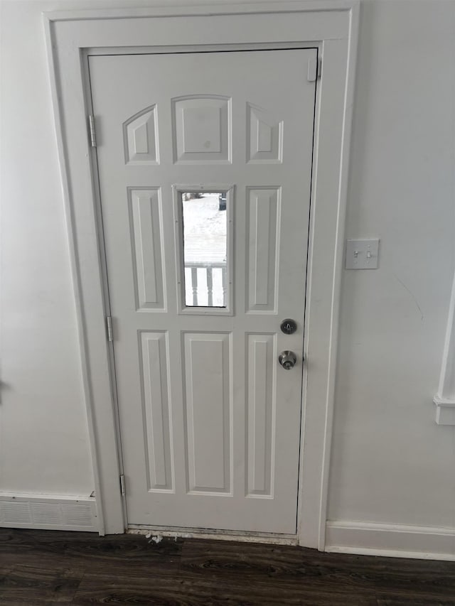 interior details featuring hardwood / wood-style floors