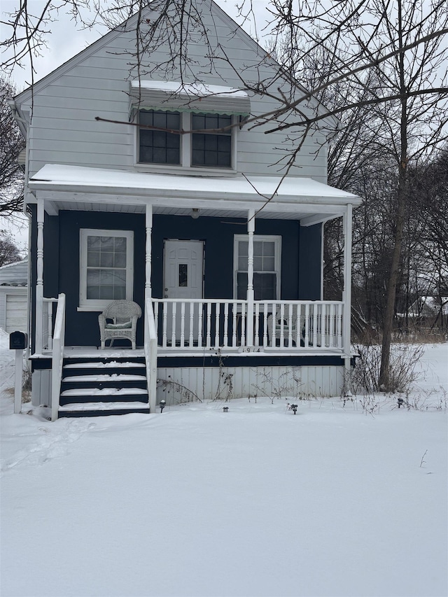 bungalow-style house with a porch